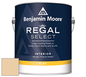 Benjamin Moore 547 Regal Select Waterborne Interior Flat Finish краска цвет 2160-50 Oklahoma Wheat