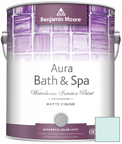 Краска Benjamin Moore Aura Bath & Spa Interior Paint Matte Finish (532) цвет 2056-70 Icy Moon Drops