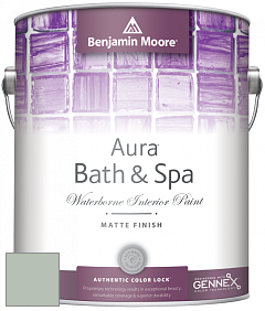 Benjamin Moore Aura 532 Bath & Spa Waterborne Interior Paint Matte Finish краска цвет 459 Woodland Green