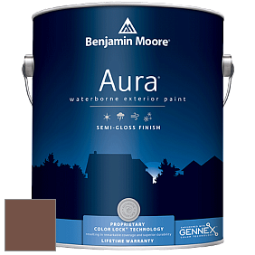 Benjamin Moore Aura 632 Waterborne Exterior Semi-Gloss Finish краска цвет 2095-20 Antler Brown