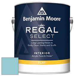 Benjamin Moore 547 Regal Select Waterborne Interior Flat Finish краска цвет 745 Blue Rapids