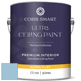 COLOR SMART CS 758 ULTRA CEILING PAINT ультраматовая краска цвет 808 Sapphire Ice