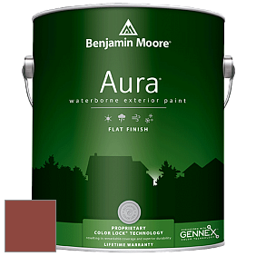 Benjamin Moore Aura 629 Waterborne Exterior Flat Finish краска цвет 2088-10 Red Oxide