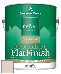 Benjamin Moore W105 Regal Select Exterior Paint-MoorLife Flat Finish краска цвет 988 Frosted Toffee