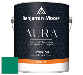 Benjamin Moore Aura 526 Waterborne Interior Satin Finish покрытие цвет NCS S 3060-B90G 
