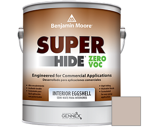 Краска Benjamin Moore 357. Super Hide Zero Voc Interior Eggshell краска цвет 990 Hampshire Taupe