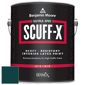 Benjamin Moore 486 Ultra Spec SCUFF-X Interior Satin Finish краска цвет RAL 6004 