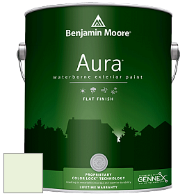 Benjamin Moore Aura 629 Waterborne Exterior Flat Finish краска цвет 2030-70 Iced Mint