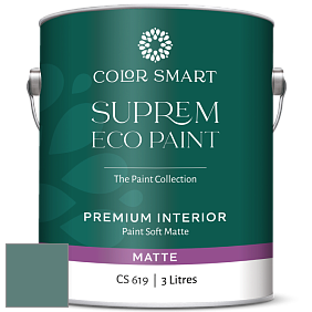 COLOR SMART CS 619 SUPREM ECO PAINT матовая краска цвет NCS S 5020-B70G 