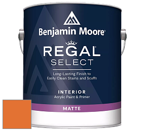 Benjamin Moore 548 IRegal Select Interior Paint - Matte краска цвет 2016-10 Startling Orange