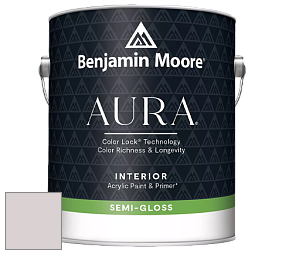 Benjamin Moore Aura 528 Waterborne Interior Semi-gloss Finish краска цвет 2114-60 Hint of Violet