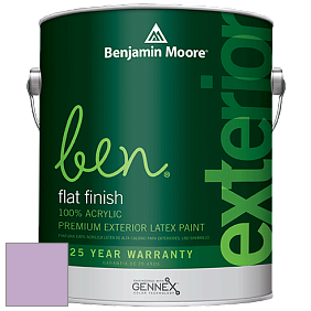 Benjamin Moore Ben 541 Waterborne Exterior Flat Finish краска цвет 2073-50 Purple Easter Egg