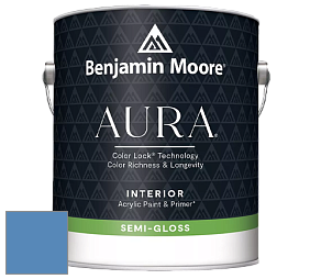 Benjamin Moore Aura 528 Waterborne Interior Semi-gloss Finish краска цвет 818 Watertown