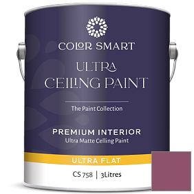 Краска COLOR SMART CS 758 ULTRA CEILING PAINT ультраматовая краска цвет 2083-30 Old Claret