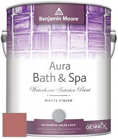 Benjamin Moore Aura 532 Bath & Spa Waterborne Interior Paint Matte Finish краска цвет 2090-40 Wild Flower