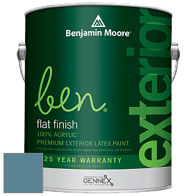 Benjamin Moore Ben 541 Waterborne Exterior Flat Finish краска цвет AF-525 
