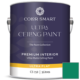 Краска COLOR SMART CS 758 ULTRA CEILING PAINT ультраматовая краска цвет 2045-20 Lawn Green