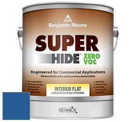 Benjamin Moore 355 Super Hide Zero Voc Interior Flat краска цвет 2066-20 Evening Blue