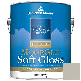 Краска Regal Select Exterior Paint-Moor GloSoft Gloss Finish (W096) цвет 2141-50 Horizon Gray