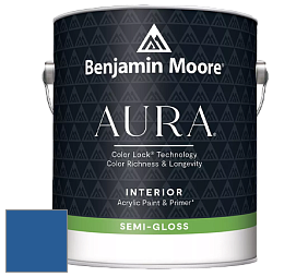 Benjamin Moore Aura 528 Waterborne Interior Semi-gloss Finish краска цвет 2066-20 Evening Blue