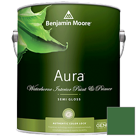 Краска Aura Waterborne Interior Semi-gloss Finish (528) цвет 2035-10 Seaweed