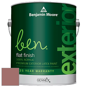 Benjamin Moore Ben 541 Waterborne Exterior Flat Finish краска цвет 2092-40 Texas Rose