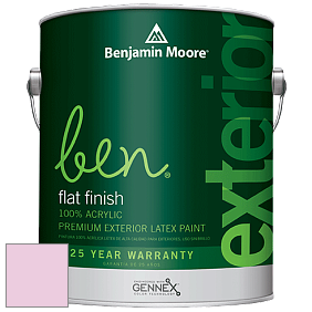 Benjamin Moore Ben 541 Waterborne Exterior Flat Finish краска цвет 2078-60 Newborn Pink