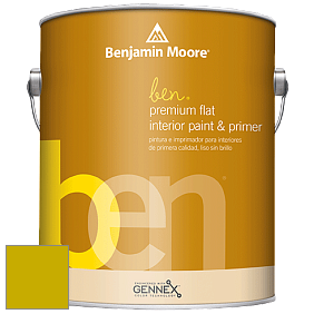 Benjamin Moore Ben W625 Premium Interior Latex Flat краска цвет 2024-10 Chartreuse