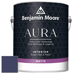 Benjamin Moore Aura 522 Interior Paint - Matte краска цвет 2067-10 Midnight Navy