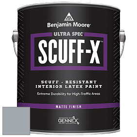 Benjamin Moore 484 Ultra Spec SCUFF-X Interior Matte Finish краска цвет 2125-40 Shadow Gray
