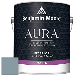 Benjamin Moore Aura 522 Interior Paint - Matte краска цвет 2135-40 Province Blue