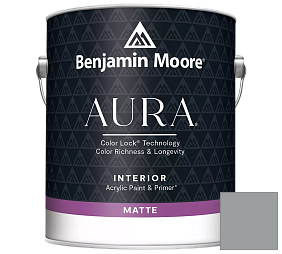 Краска Benjamin Moore Aura Interior Paint - Matte (522) цвет 1600 Timber Wolf