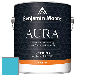 Benjamin Moore Aura 526 Waterborne Interior Satin Finish покрытие цвет NCS S 1050-B10G 