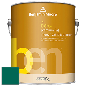 Benjamin Moore Ben W625 Premium Interior Latex Flat краска цвет NCS S 4550-B80G 