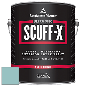 Benjamin Moore 486 Ultra Spec SCUFF-X Interior Satin Finish краска цвет 2051-50 Tranquil Blue