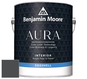 Benjamin Moore Aura 524 Waterborne Interior Eggshell Finish краска цвет 1603 Graphite