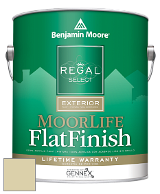 Benjamin Moore W105 Regal Select Exterior Paint-MoorLife Flat Finish краска цвет 2149-50 Mellowed Ivory