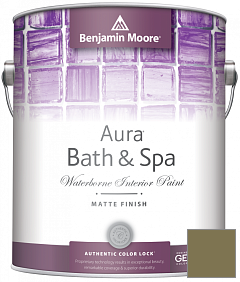 Краска Benjamin Moore Aura Bath & Spa Interior Paint Matte Finish (532) цвет 497 Shady Lane