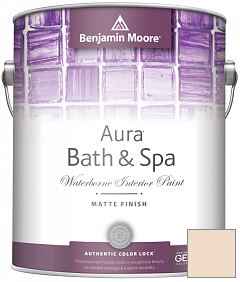 Краска Benjamin Moore Aura Bath & Spa Interior Paint Matte Finish (532) цвет 910 CrÃ¨me Caramel
