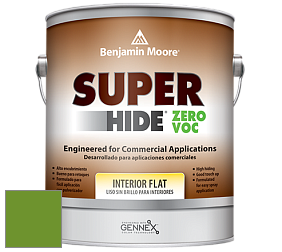 Benjamin Moore 355 Super Hide Zero Voc Interior Flat краска цвет 2029-10 Basil Green