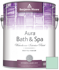 Краска Benjamin Moore Aura Bath & Spa Interior Paint Matte Finish (532) цвет 584 St. John's Bay
