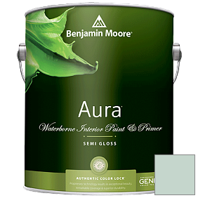 Краска Aura Waterborne Interior Semi-gloss Finish (528) цвет 631 Aberdeen Green
