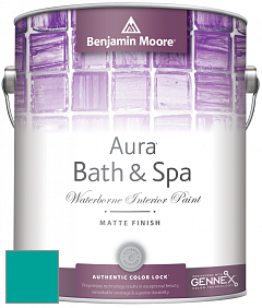 Benjamin Moore Aura 532 Bath & Spa Waterborne Interior Paint Matte Finish краска цвет NCS S 2060-B50G 