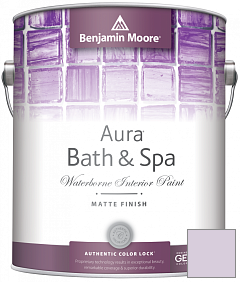 Краска Benjamin Moore Aura Bath & Spa Interior Paint Matte Finish (532) цвет 1388 Spring Lilac