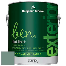 Benjamin Moore Ben 541 Waterborne Exterior Flat Finish краска цвет HC-136 BM HC-136