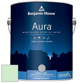 Benjamin Moore Aura 632 Waterborne Exterior Semi-Gloss Finish краска цвет 2033-60 Mantis Green