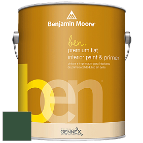 Benjamin Moore Ben W625 Premium Interior Latex Flat краска цвет NCS S 6530-G10Y 