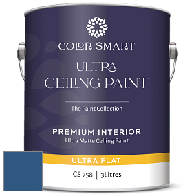 COLOR SMART CS 758 ULTRA CEILING PAINT ультраматовая краска цвет 2064-20 Patriot Blue