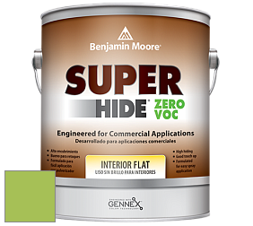 Benjamin Moore 355 Super Hide Zero Voc Interior Flat краска цвет 419 Malachy Green