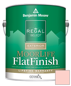 Краска Regal Select Exterior Paint-MoorLife Flat Finish (W105) цвет 001 Pink Powderpuff